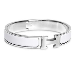 Hermes Clic Clac Bracelet in White
